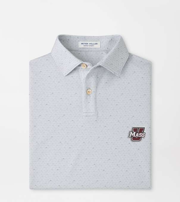 UMass On The Ball Youth Performance Jersey Polo in British Grey