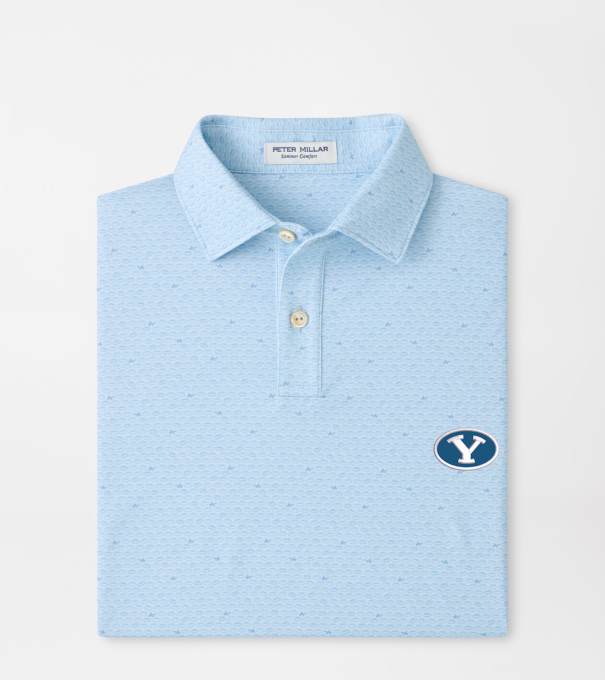 BYU On The Ball Youth Performance Jersey Polo in PALE BLUE