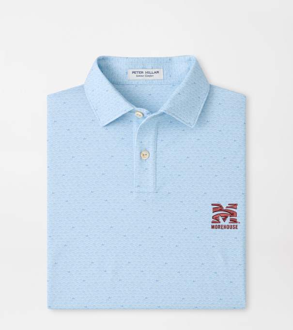 Morehouse College On The Ball Youth Performance Jersey Polo in PALE BLUE