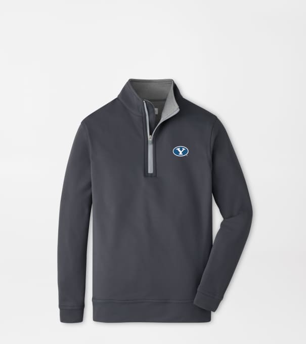 BYU Perth Youth Performance Quarter-Zip in Iron