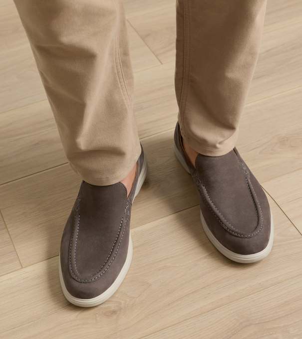 Excursionist Nubuck Venetian Loafer in Smoke
