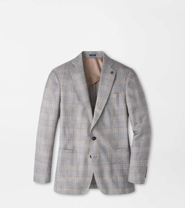 Denby Plaid Soft Jacket in Argento