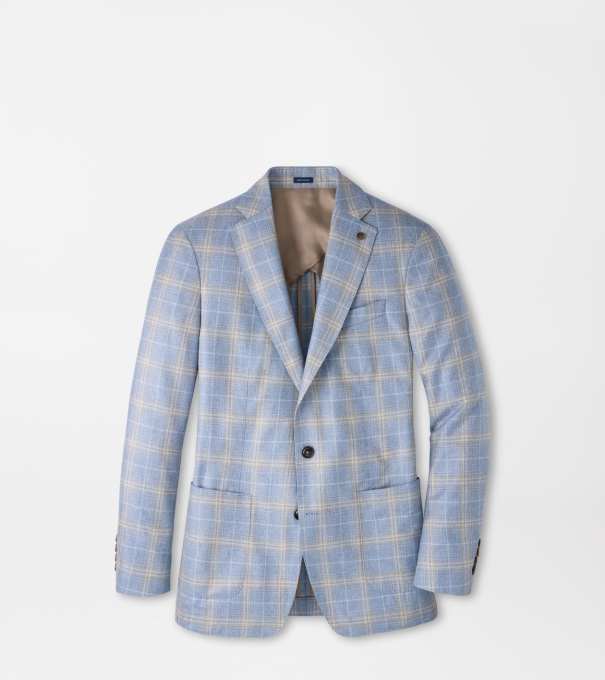 Joules Plaid Soft Jacket in WHITEHAVEN BLUE