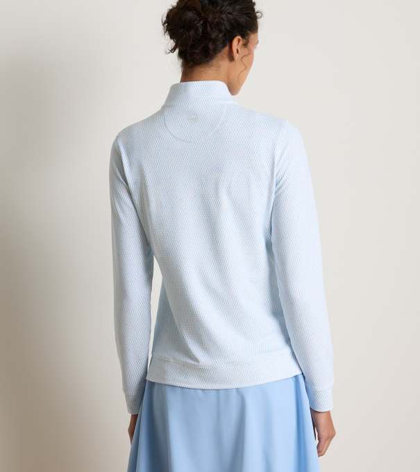 Perth Courtside Charm Printed Performance Quarter-Zip in Multi