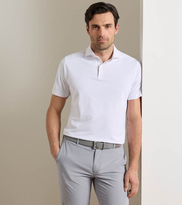Soul Performance Mesh Polo in White