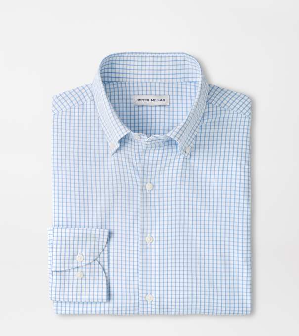 Hanford Performance Twill Sport Shirt in Cottage Blue