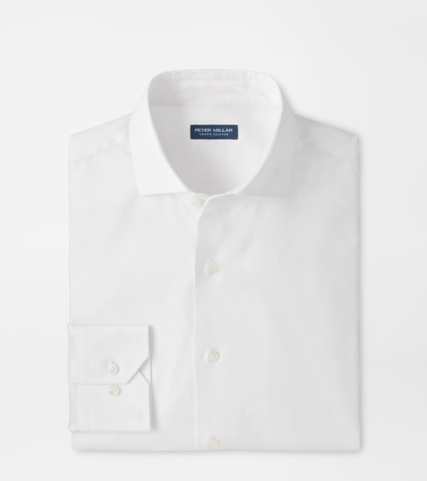 Mariner Sea Island Cotton Sport Shirt in White