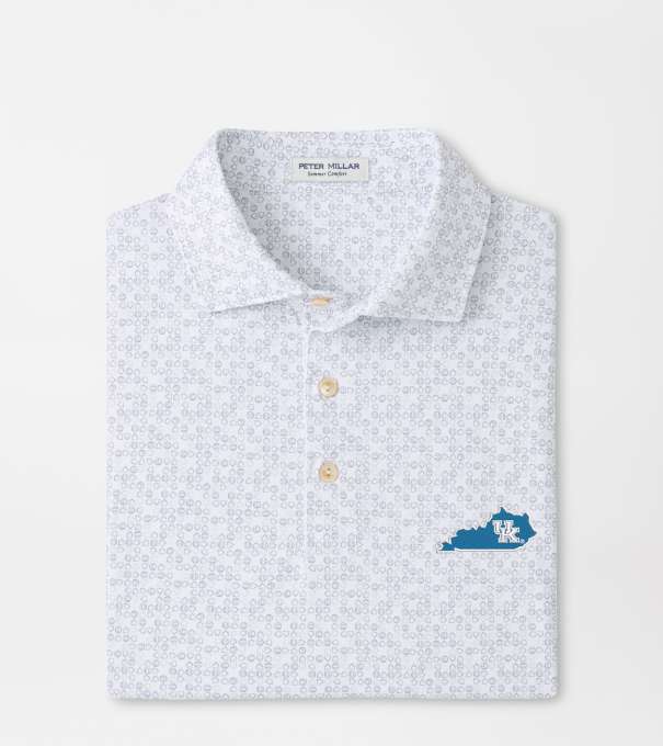 Kentucky Vault Bases Loaded Performance Jersey Polo in White