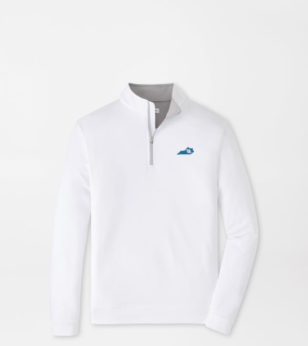 Kentucky Vault Perth Performance Quarter-Zip in White