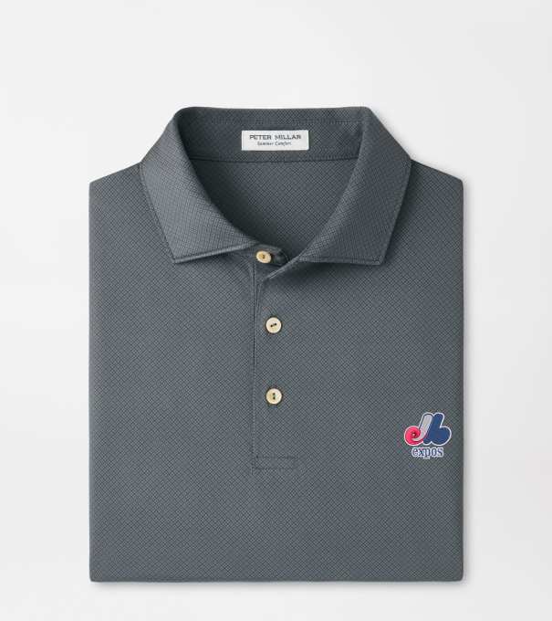 Cooperstown Montreal Expos Hugo Performance Jersey Polo in Iron