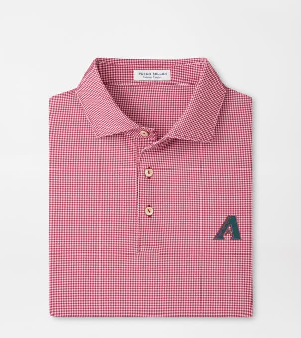 Cooperstown Arizona Diamondbacks Border Performance Jersey Polo in Crimson1