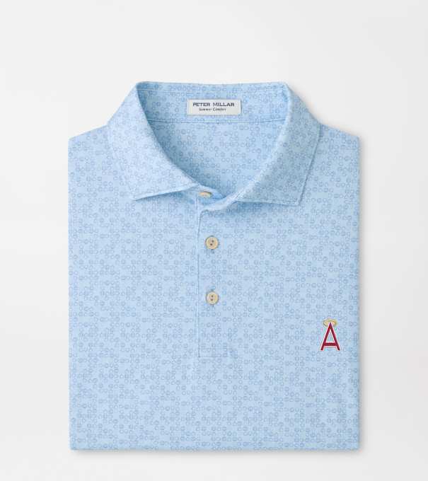 Cooperstown Los Angeles Angels Bases Loaded Performance Jersey Polo in PALE BLUE