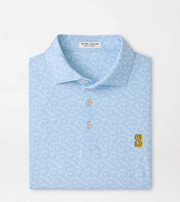 Cooperstown Seattle Mariners Bases Loaded Performance Jersey Polo in PALE BLUE