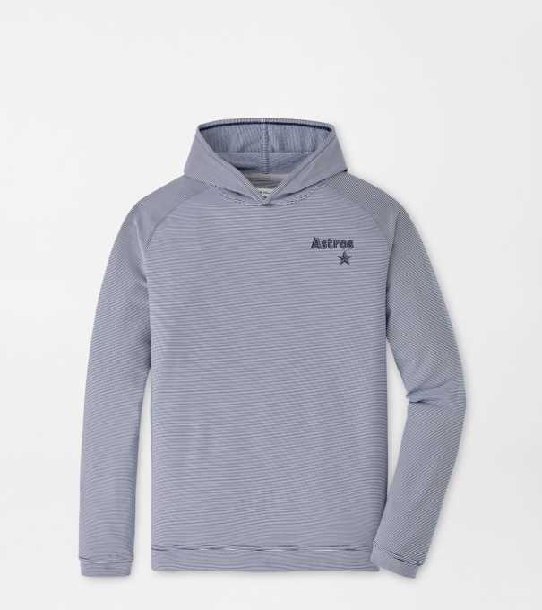 Cooperstown Houston Astros Pine Sugar Stripe Performance Hoodie in Navy