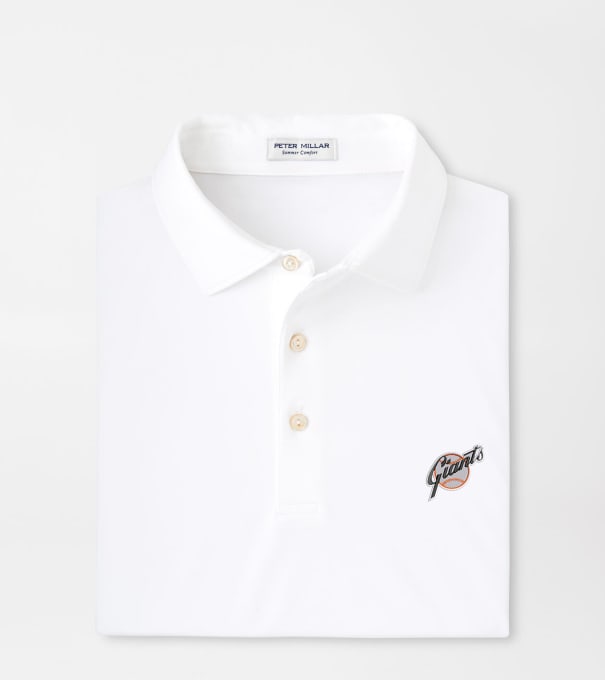 Cooperstown San Francisco Giants Solid Performance Jersey Polo in White