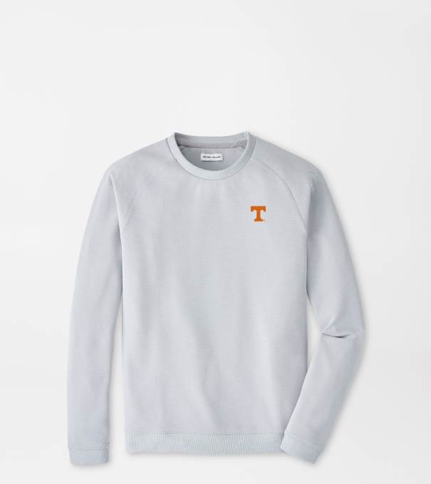 Tennessee Cradle Piqu&eacute; Performance Crewneck in British Grey