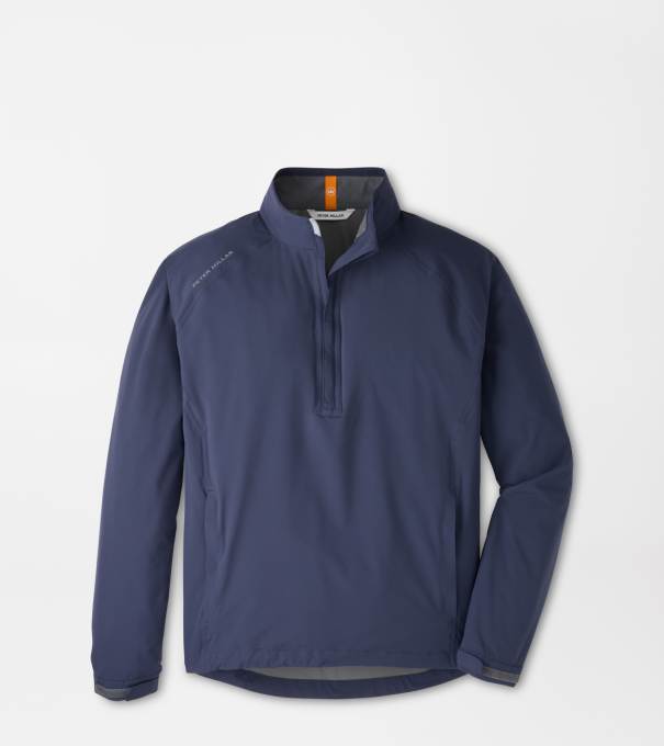 Shield Half-Zip Rain Shell in Navy