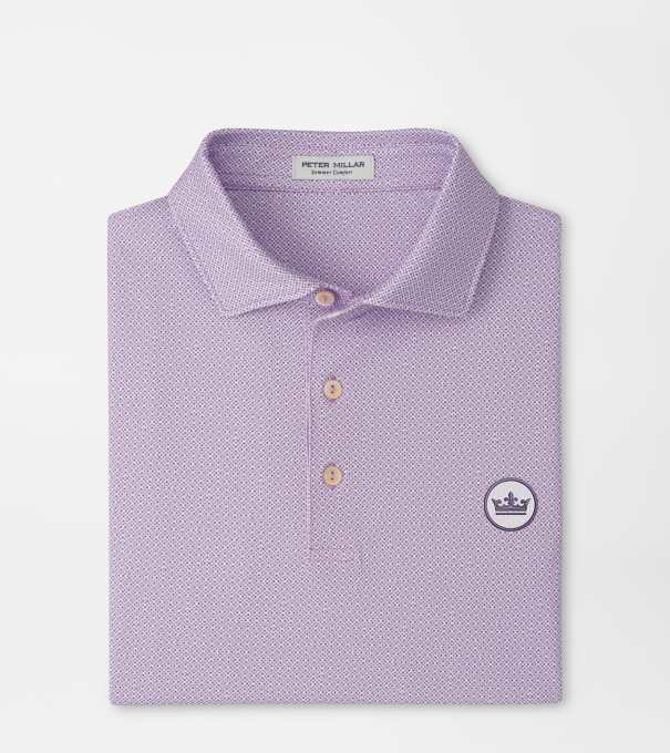 Crown Seal Ashgrove Performance Jersey Polo in PURPLE IRIS