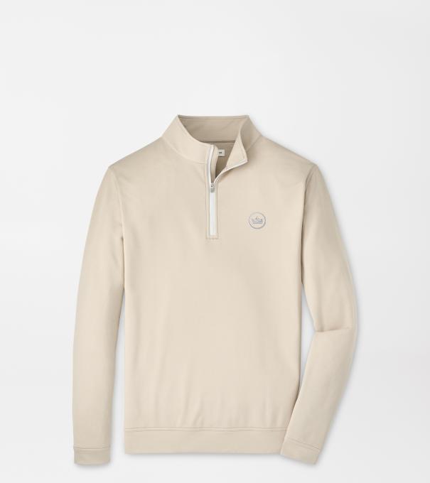 Crown Seal Perth M&eacute;lange Performance Quarter-Zip in BISCUIT