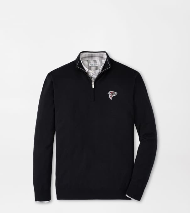 Atlanta Falcons Autumn Crest Quarter-Zip in Black
