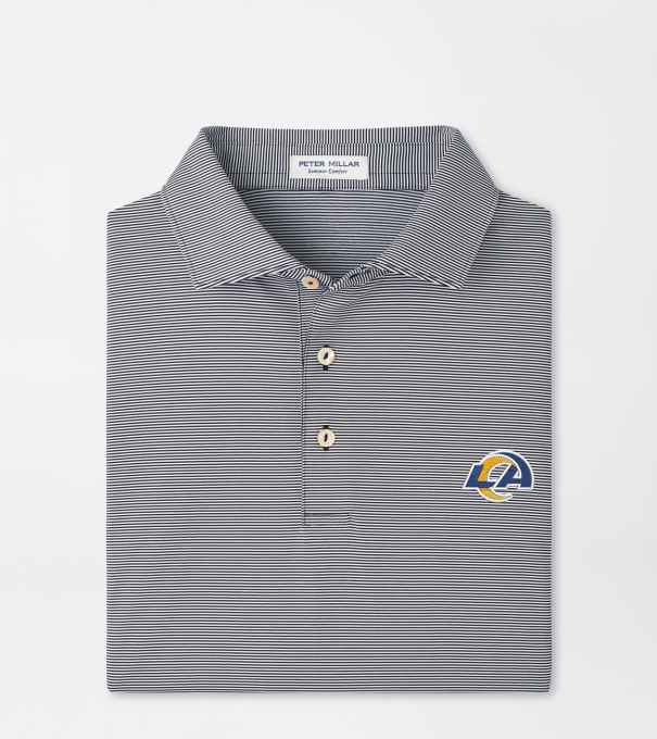 Los Angeles Rams Jubilee Performance Jersey Polo in Black