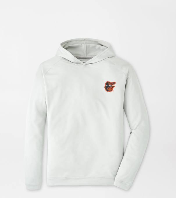 Baltimore Orioles Pine Performance Hoodie in British Grey