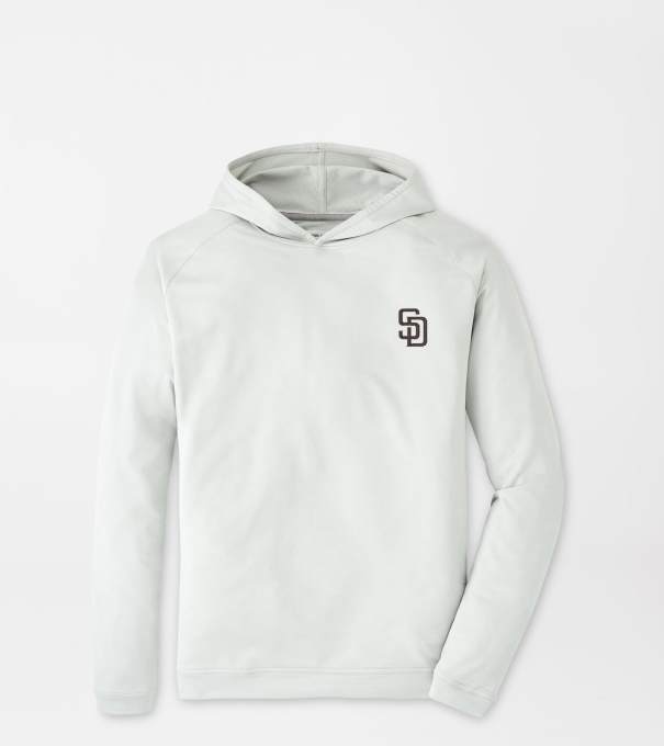 San Diego Padres Pine Performance Hoodie in British Grey