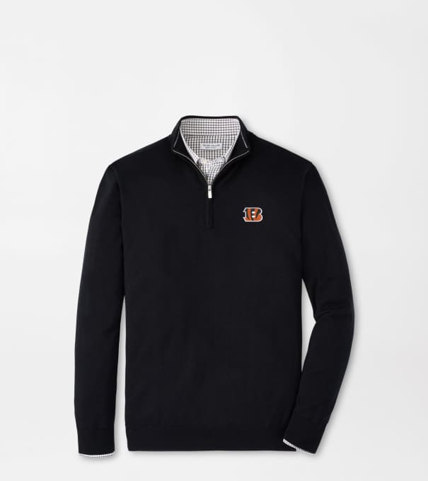 Cincinnati Bengals Autumn Crest Quarter-Zip in Black