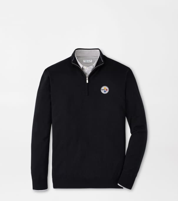 Pittsburgh Steelers Autumn Crest Quarter-Zip in Black