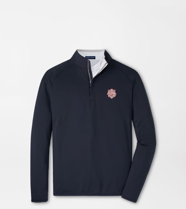 Indiana National Champions Stealth Performance Quarter-Zip in Black