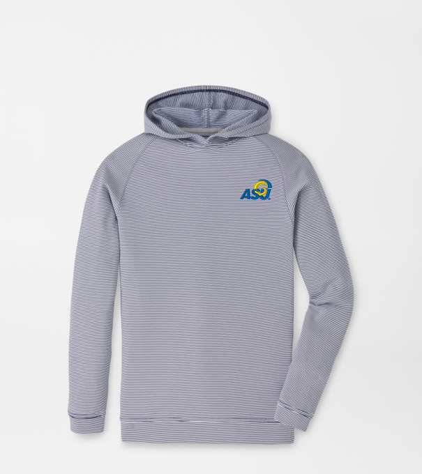 Angelo State University Pine Youth Sugar Stripe Performance Hoodie in Navy