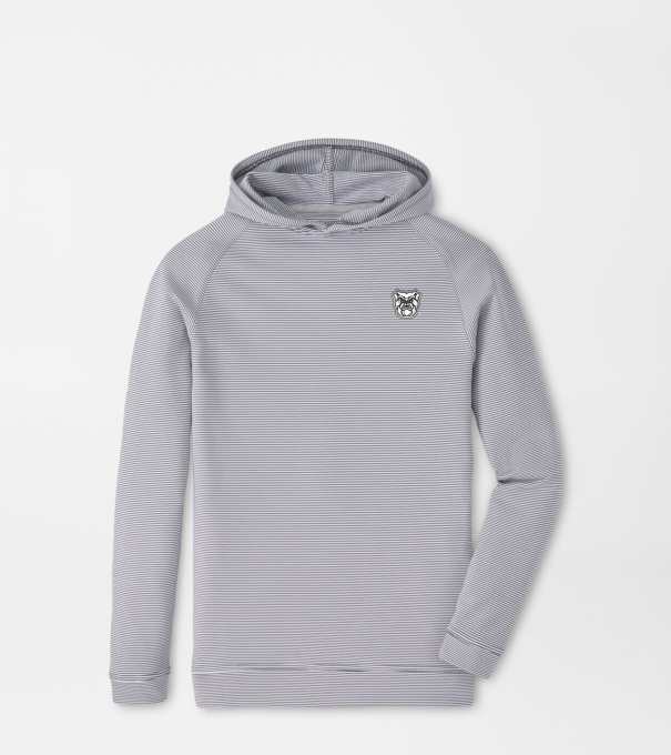 Butler Pine Youth Sugar Stripe Performance Hoodie in Iron