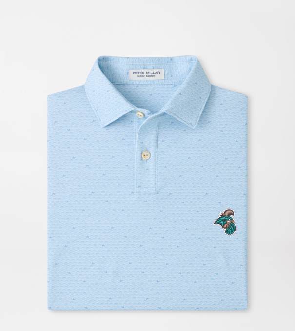 Coastal Carolina On The Ball Youth Performance Jersey Polo in PALE BLUE
