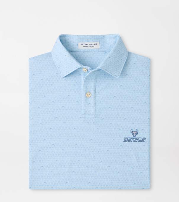 University at Buffalo On The Ball Youth Performance Jersey Polo in PALE BLUE