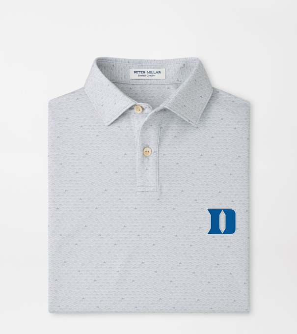 Duke University On The Ball Youth Performance Jersey Polo in British Grey