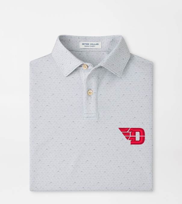 University of Dayton On The Ball Youth Performance Jersey Polo in British Grey