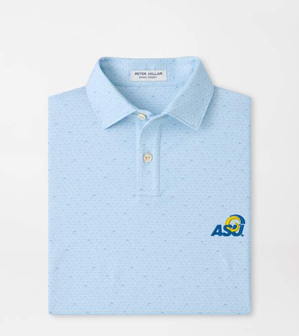 Angelo State University On The Ball Youth Performance Jersey Polo in PALE BLUE