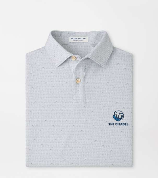 The Citadel On The Ball Youth Performance Jersey Polo in British Grey