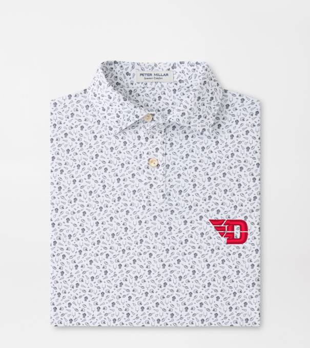 University of Dayton Kick Off Youth Performance Jersey Polo in Gale Grey