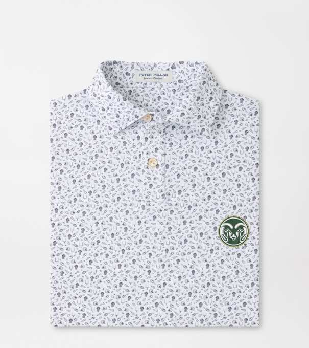 Colorado State Kick Off Youth Performance Jersey Polo in Gale Grey