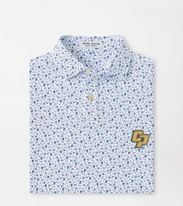 Cal Poly Kick Off Youth Performance Jersey Polo in Blue Frost