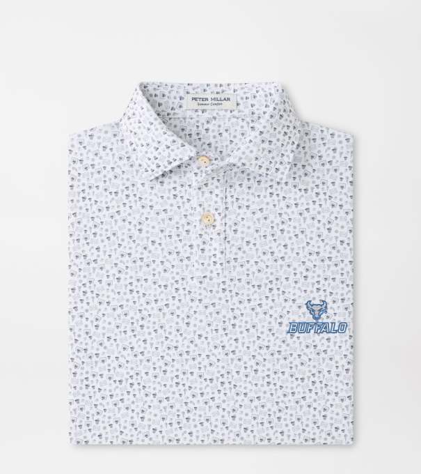 University at Buffalo Buzzer Beater Youth Performance Jersey Polo in White