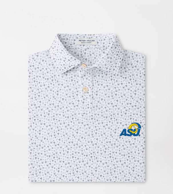 Angelo State University Buzzer Beater Youth Performance Jersey Polo in White