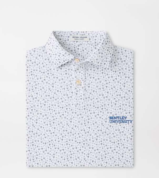 Bentley Buzzer Beater Youth Performance Jersey Polo in White