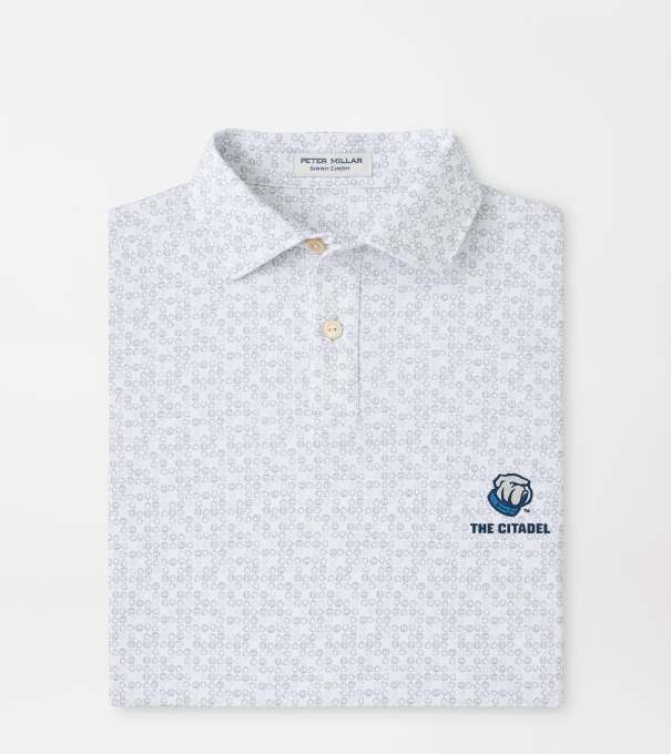The Citadel Bases Loaded Youth Performance Jersey Polo in White