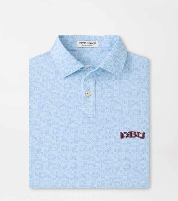 Dallas Baptist University Bases Loaded Youth Performance Jersey Polo in PALE BLUE