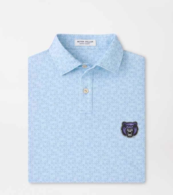 Central Arkansas Bases Loaded Youth Performance Jersey Polo in PALE BLUE