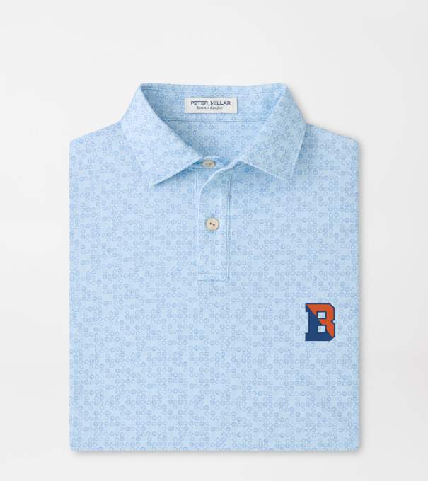 Bucknell Bases Loaded Youth Performance Jersey Polo in PALE BLUE