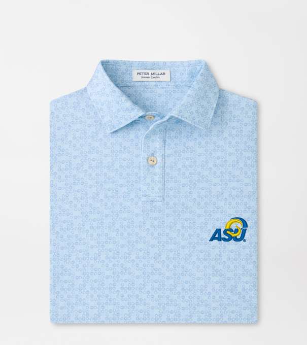 Angelo State University Bases Loaded Youth Performance Jersey Polo in PALE BLUE