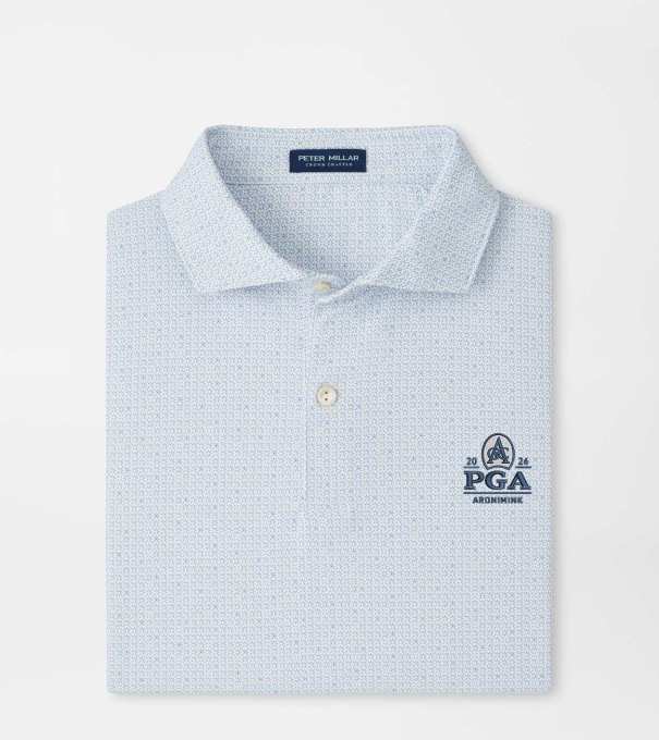 PGA Championship Alder Performance Jersey Polo in White
